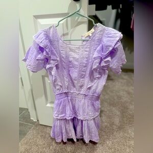 Love Shack Fancy Purple Natasha Dress